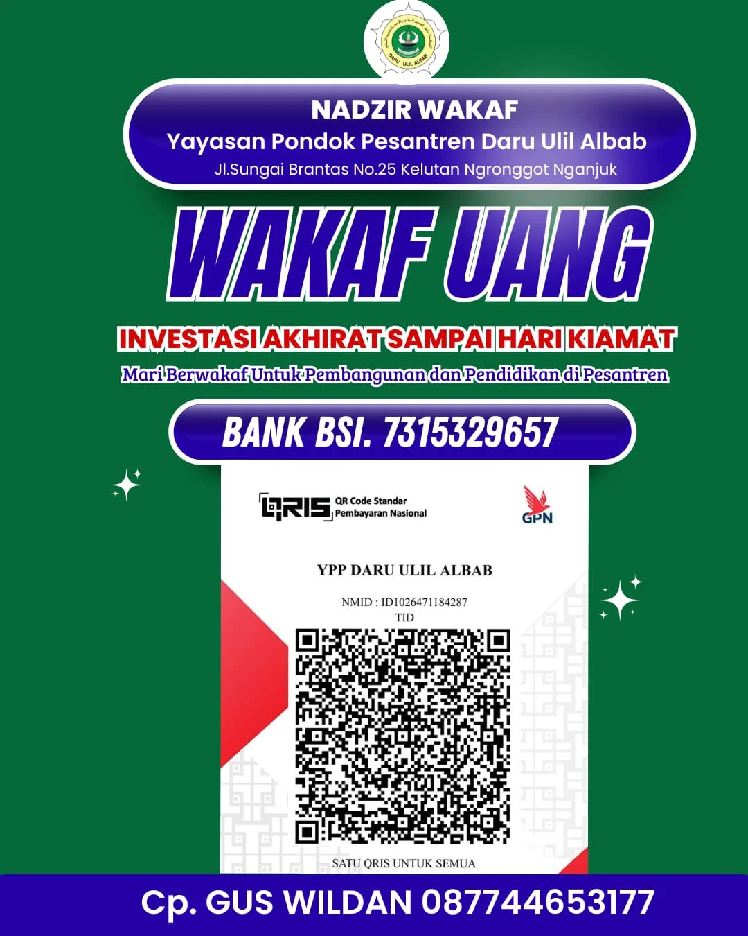 Wakaf Uang Daru Ulil Albab